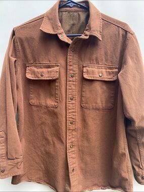 Men's Rust Brown Workwear Jacket chest 44 length 28